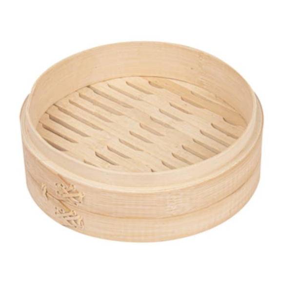 Récipient bambou pour nourriture à la vapeur 200x60mm Ref  183.05 C/24 P/4 -unité-