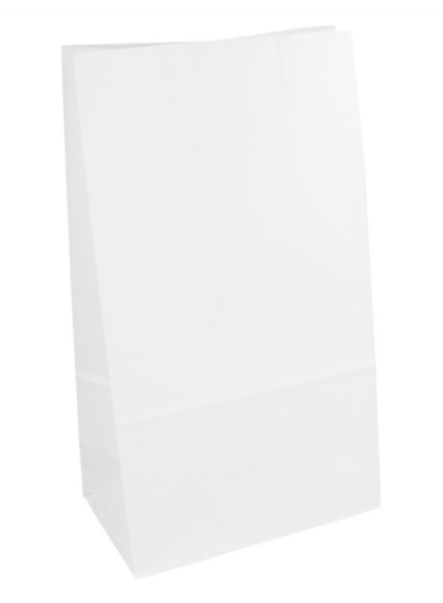 Sacs sos kraft sans anses 14+8x24cm Blanc NEUTRE 222.31 C/1000 -unité-