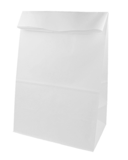 Sacs sos kraft sans anses 22+12x31cm  Blanc NEUTRE 264.17 C/500 -unité-