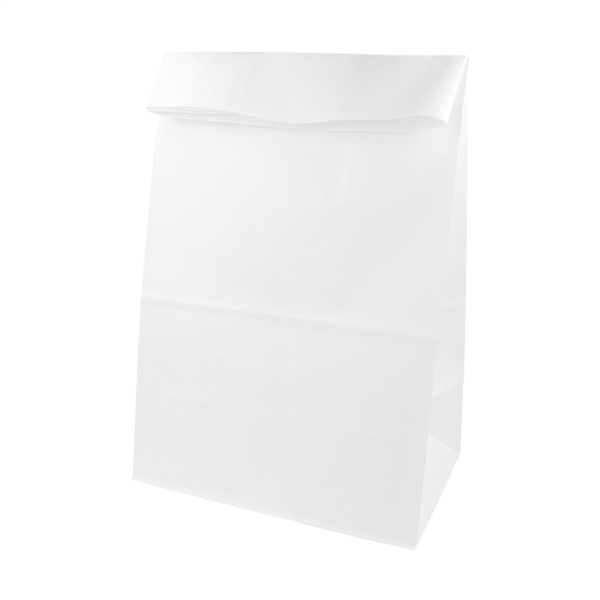 Sacs sos kraft sans anses 22+14x37cm  Blanc NEUTRE 222.43 C/500 -unité-
