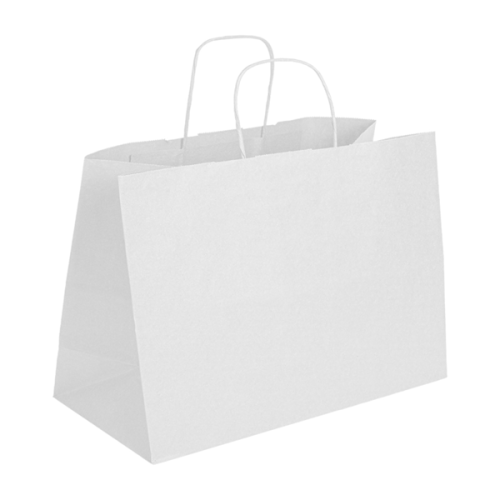 Sac sos avec anses Blanc 40+15x32 cm 276.35 C/150 -unité-