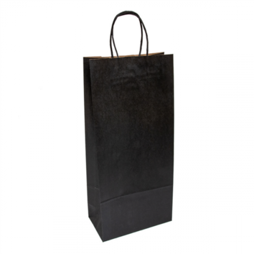 Sac cordon noir 2 bouteilles 180x100x390mm 222.24 C/250 -unité-