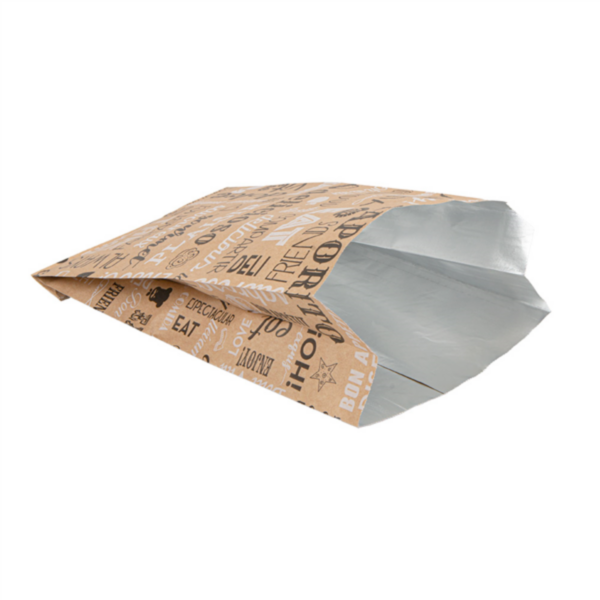 Sachet papier ingraissable + aluminium 14+7x22cm KRAFT Ref 265.90 C/3000 P/500 -unité-