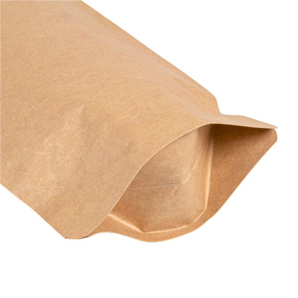 Sachet 250gr kraft naturel intérieur Alu système autofermeture 13+3.5x22.5cm Ref 274.09 C/500 P/50 -unité-