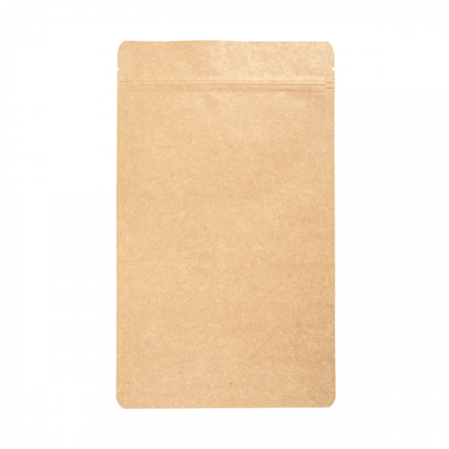 Sachet 500gr kraft naturel intérieur Alu système autofermeture 16+4x27 cm Ref 274.10 C/500 P/50 -unité-