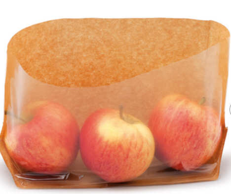 Sacs Kraft Display avec base et fenêtre plastique 270x150x40mm 173.11 C/3000 P/100 -unité-