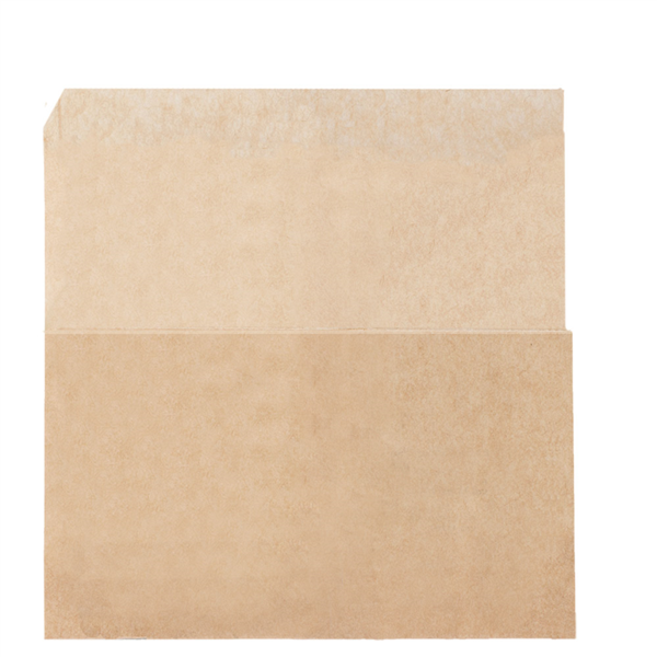 Sac papier Kraft naturel ingraissable ouvert 2 côtés 26x25/15cm Ref 257.04 P/500 -unité-