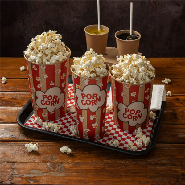 Seau Pop-corn 720ml Motif Rouge Ref 268.52 C/1000 P/50 -unité-