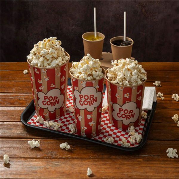 Seau Pop-corn 960ml Motif Rouge Ref 268.53 C/500 P/50 -unité-