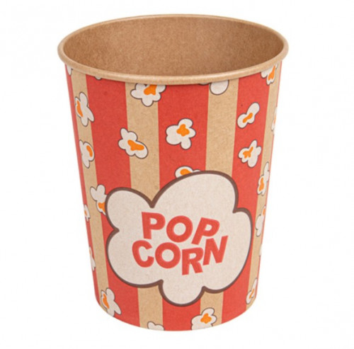 Seau Pop-corn 960ml Motif Rouge Ref 268.53 C/500 P/50 -unité-