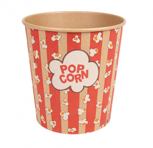 Seau Pop-corn 3900ml Motif Rouge Ref 268.56 C/150 -unité-