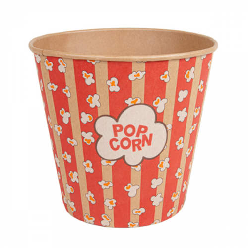 Seau Pop-corn 5100ml Motif Rouge Ref 268.57 C/100 -unité-