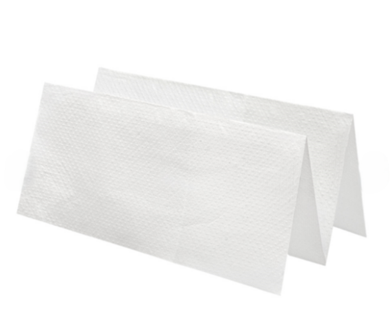 Serviettes en Z enchevêtrées blanche 2 plis 163.32 C/20x200  P/200