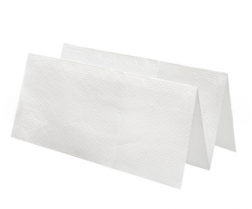 Serviettes en Z enchevêtrées blanche 2 plis 163.32 C/20x200  P/200 -unité-