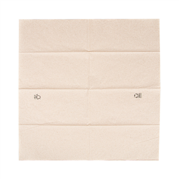 Serviettes ouate kraft neutre 40x40 pliage en C Ref 212.47 C/1800 -unité-