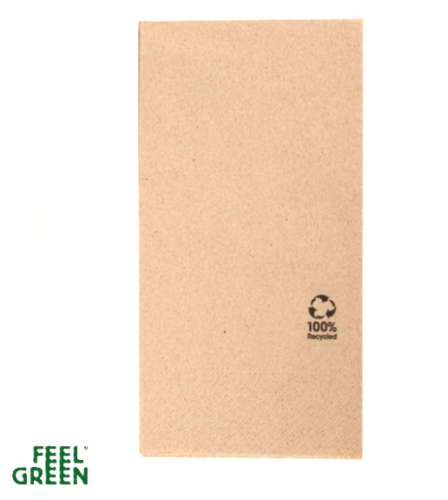 Serviettes ouate kraft neutre 40x40 pliage en C Ref 212.47 C/1800 -unité-