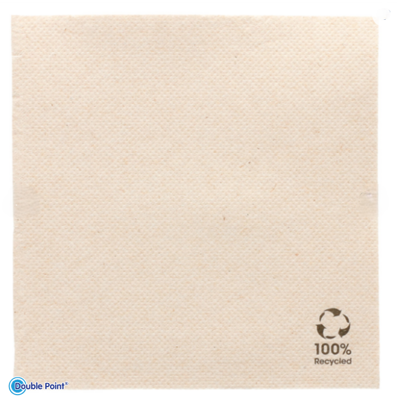 Serviettes 25x25 double point écologique 214.06 C/3000 P/50 -unité-