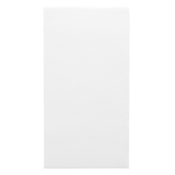 Serviettes double point Blanche 30x40 pliage 1/6 Ref 230.80 C/1800 -unité-