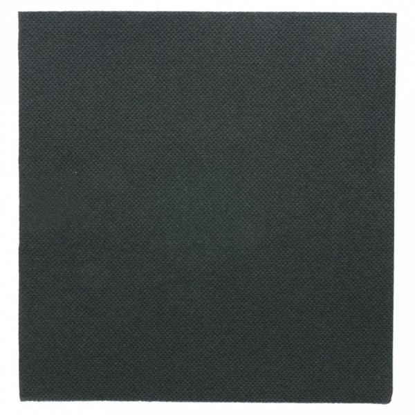 Serviettes 33x33 double point Noires 101.85 C/1200 P/50 -unité-