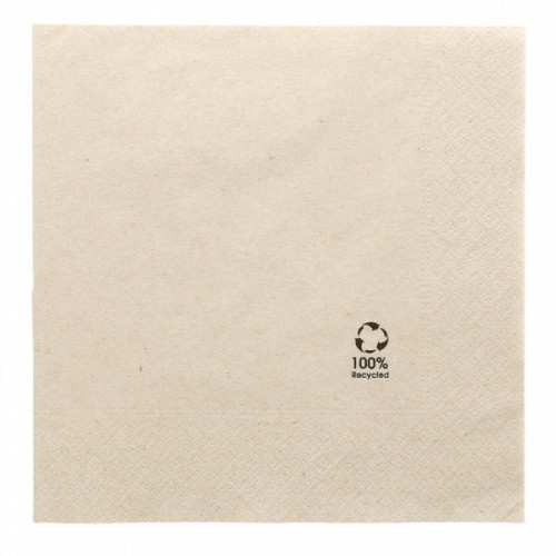 Serviettes 40x40 écologique beige 102.68 C/1600 P/100 -unité-