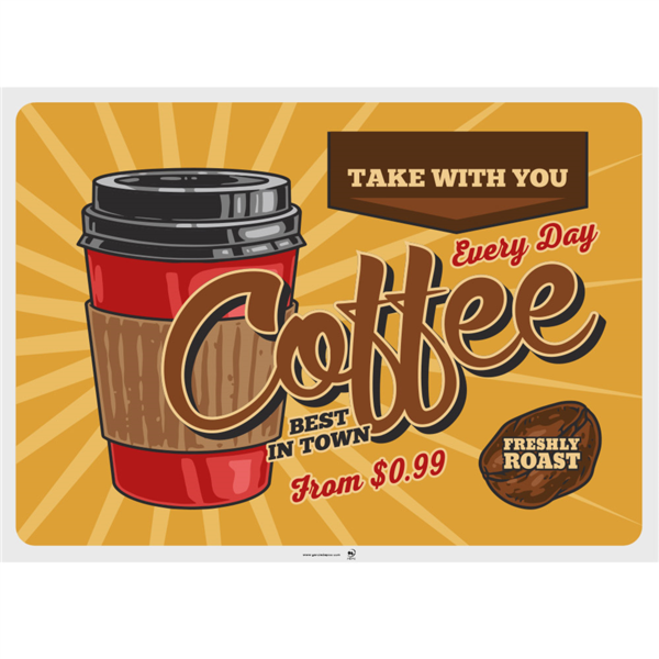 Set de table 43x31 assortis Vintage Coffee 275.14 C/2000  P/500 -unité-