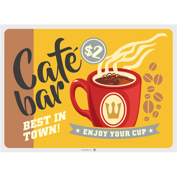 Set de table 43x31 assortis Vintage Coffee 275.14 C/2000  P/500 -unité-