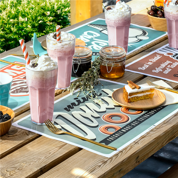 Set de table 43x31 assortis Vintage Juices 275.16 C/2000  P/500 -unité-