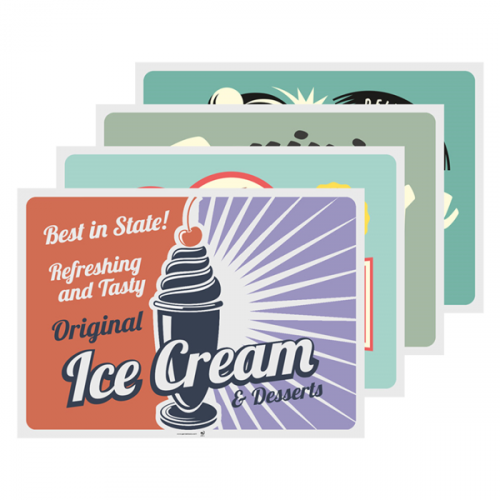 Set de table 43x31 assortis Vintage Juices 275.16 C/2000  P/500 -unité-