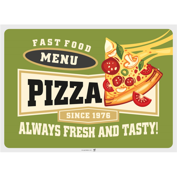 Set de table 43x31 assortis Vintage Pizza 275.17 C/2000  P/500 -unité-