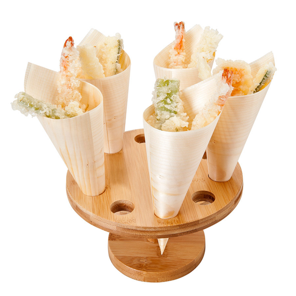 Stand Bois pour présentation 10 cornets 156.56 -unité-