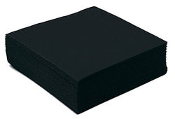 Serviette 40x40 Double Point NOIR C/1800 -unité-