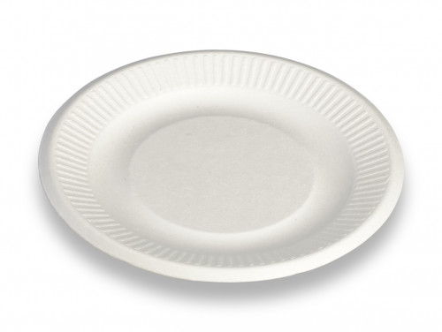 Assiettes rondes 15cm fibre végétale blanche ARFV150 C/1000 P/50 -unité-