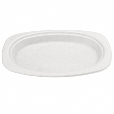 Assiettes Ovales 26cm fibre végétale blanche AOFV260 C/500 P/50 -unité-
