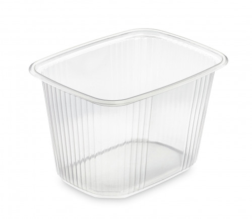 Boite Micro-ondable Transparente 350cc PRATIPACK Ref 804410519 C/1000 P/100 -unité-