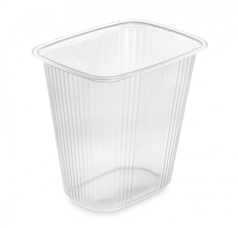 Boite Micro-ondable Transparente 500cc PRATIPACK Ref 807410519 C/1000 P/100 -unité-