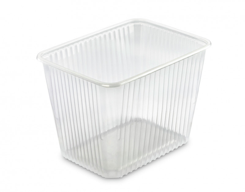 Boite Micro-ondable Transparente 2000cc PRATIPACK Ref 823455530 C/300 P/50 -unité-