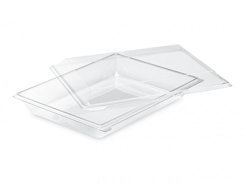 Boite salade Transparente 900gr couvercle cristal FRESHIPACK FR901C C/180 -unité-