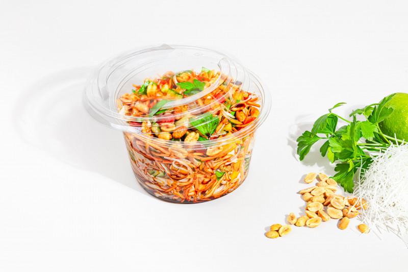 Pot à salade 1000ml transparent PET POTPET1000C C/300 P/50 -unité-