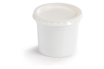 Pot à crème Blanc 25cl + couvercle PC250BP C/500 P/50 -unité-