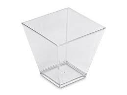 Verrine 60x60mm h55mm cristal VERINE120C C/1000 P/50 -unité-