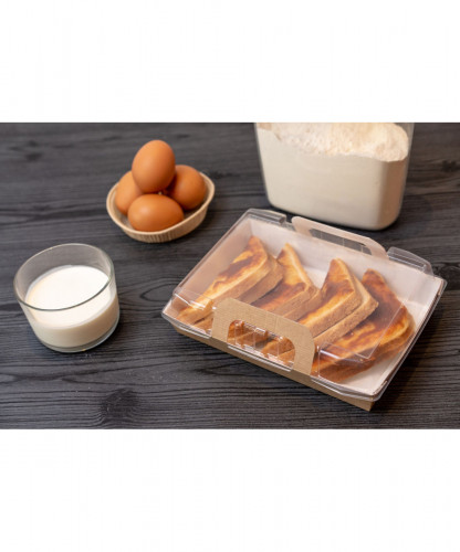 Panier repas chaud 180x125x30mm 750ml ref 739001GFRS004 C/150 -unité-