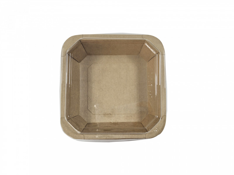 Barquette carrée octo Kraft 1000ml C/300 p/50