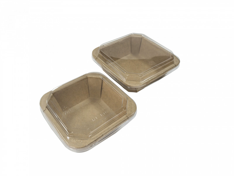 Barquette carrée octo Kraft 1000ml C/300 p/50