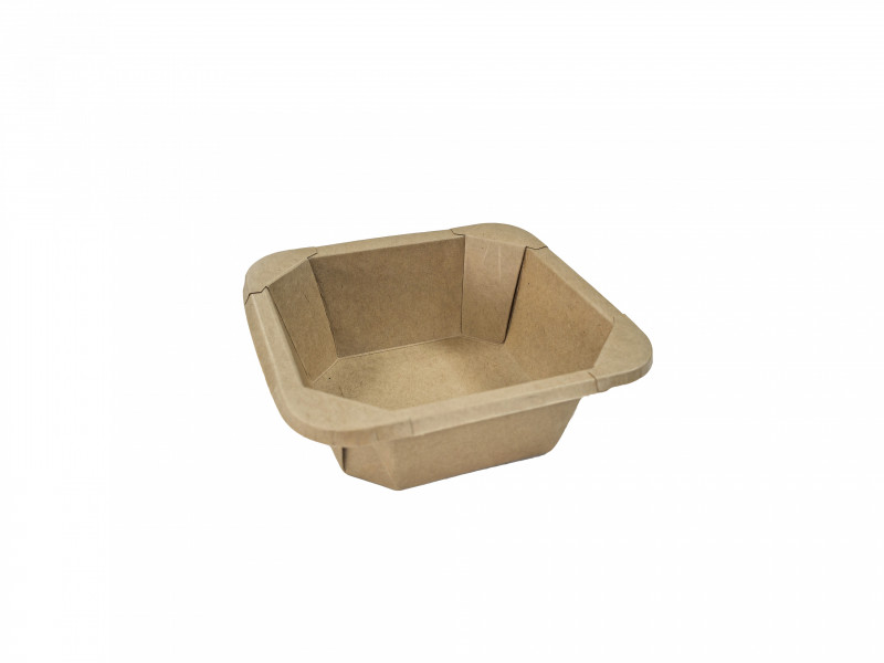 Barquette carrée octo Kraft 750ml C/300 p/50