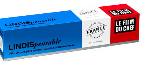 Film alimentaire en boite distributrice avec lame glissière 0.45x300ml Ref 700489 C/6 rlx -unité le rouleau-