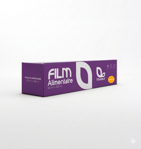 Film alimentaire + boite distributrice  0.45x300 GB C/6 à l'unité