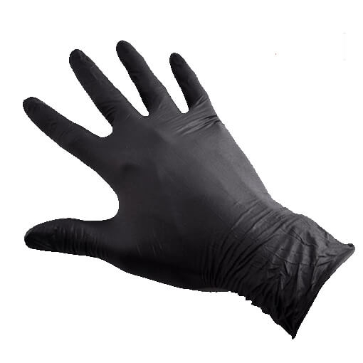 Gants Nitrile M 7/8 Noirs Ref Q314ZME C/1000 P/100 -unité la boite de 100-