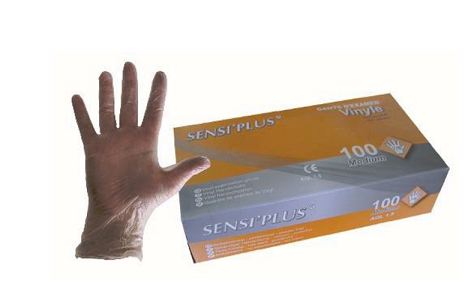 GANTS VYNYL transparent taille XL LA BOITE DE 100 - C/10 -