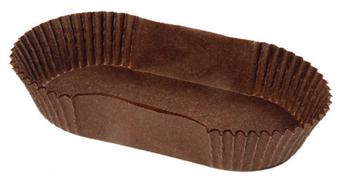 Caissettes plissées brunes ovale n°88 P/1000