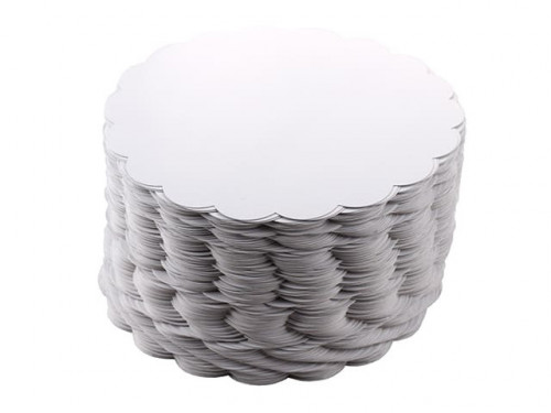 ROND FESTONNE BLANC 25 CM à l'unité - P/250- 2221250099001